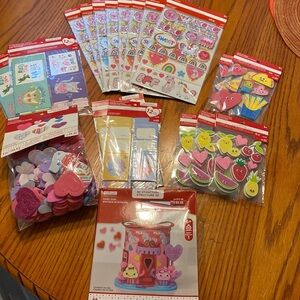 Creatology Valentines Kids Crafts Stickers, card kit exchange bundle